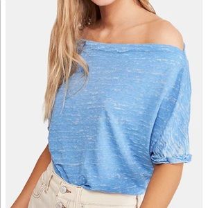 Free People / We The Free Astrid Blue Top / Size M